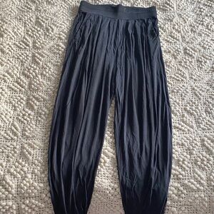 Ganni pleated cupro pants